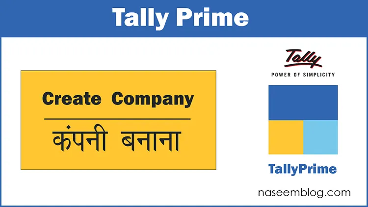 how to create a company in tally prime hindi