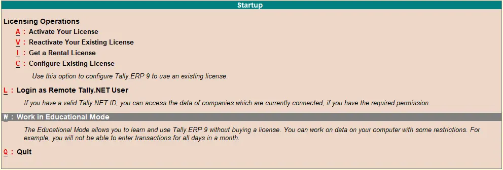 how to create a company tally erp9